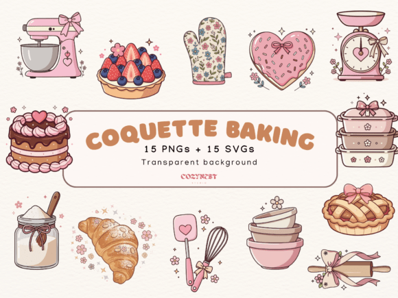 Cute Bakery Embroidery Designs