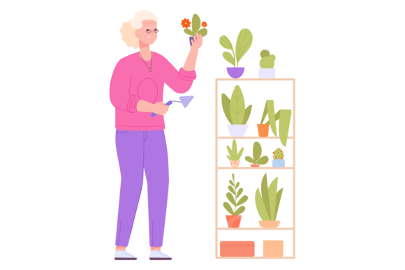 Home Garden Care Concept Graphics for Crafters