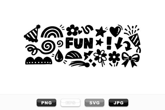 Playful Party Graphics for Creative Publishers