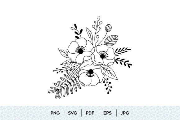 Wildflower Bouquet SVG for Graphic Designers